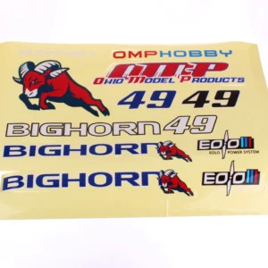 OMPHOBBY 49" BigHorn Decal Sticker Sheet