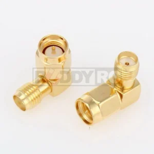 Right Angle SMA Male to SMA Female Adapter