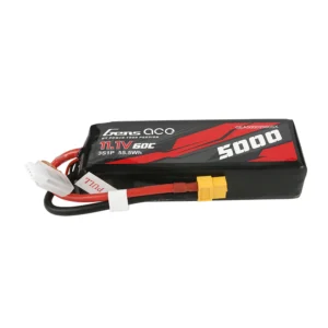 Gens Ace 5000mAh 11.1V 60C 3S1P Short-Size Lipo Battery Pack With XT60 Plug