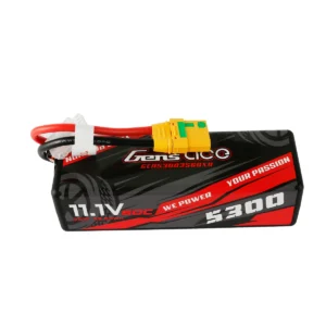 Gens Ace 5300mAh 11.1V 60C 3S1P Hard Case Lipo Battery 15# With XT90-S Anti-Spark Plug