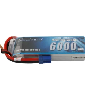 Gens ace 6000mAh 11.1V 100C 3S1P LiPo Battery Pack with EC5 Plug