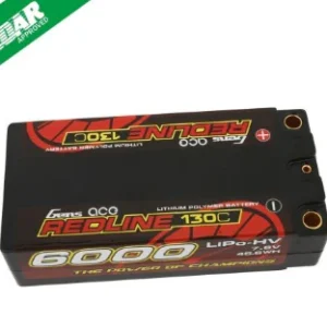 Gens ace Redline Series 6000mAh 7.6V 130C 2S2P HardCase HV Shorty Lipo Battery