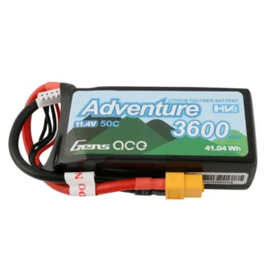 Gens Ace Adventure High Voltage 3600mAh 3S1P 11.4V 50C Lipo Battery with XT60 Plug