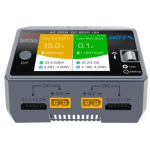 HOTA D6 Pro AC 200W DC 650W 15A Wireless Lipo Battery Charger