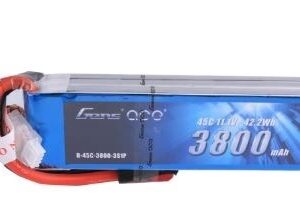 Gens ace 3800mAh 11.1V 45C 3S1P Lipo Battery Pack with Deans plug