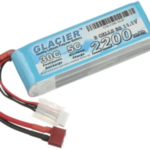 Glacier 30C 2200mAh 3S 11.1V LiPo Battery with T Plug