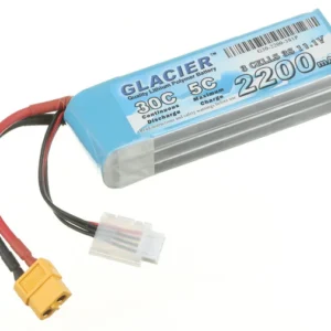 Glacier 30C 2200mAh 3S 11.1V LiPo Battery with XT60 Plug