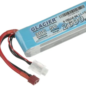 Glacier 30C 2600mAh 3S 11.1V LiPo Battery with T Plug