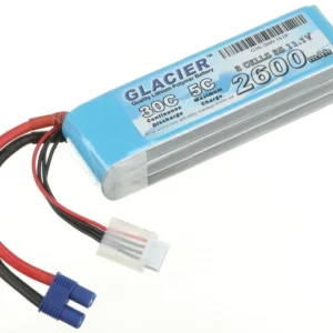 Glacier 30C 2600mAh 3S 11.1V LiPo Battery with EC3 Connector