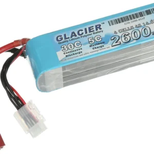 Glacier 30C 2600mAh 4S 14.8V LiPo Battery with T Plug