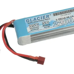 Glacier 35C 2200mAh 4S 14.8V LiPo Battery with T Plug