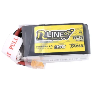 Tattu R-Line 850mAh 14.8V 95C 4S1P Lipo Battery Pack With XT30 Plug
